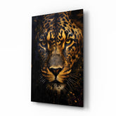 Leopard Glass Wall Art.